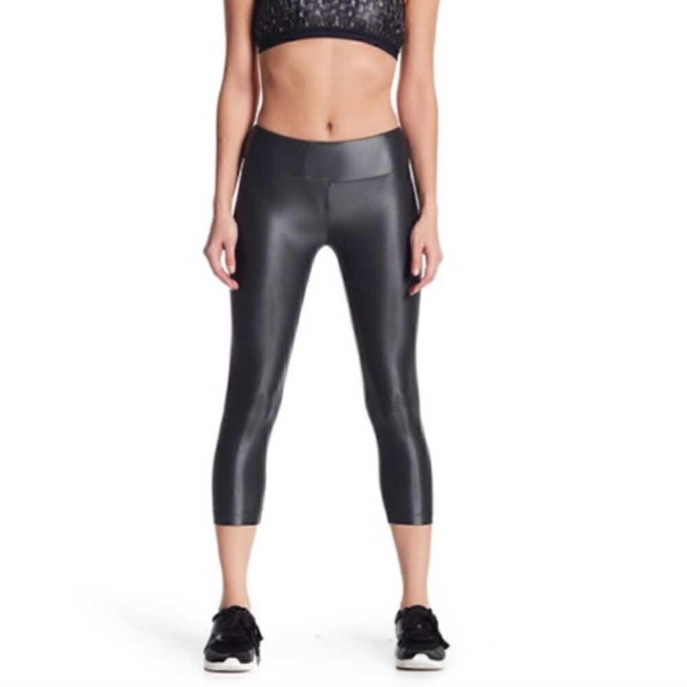 Koral Activewear Lustrous High Rise Capri Gunmetal, Medium